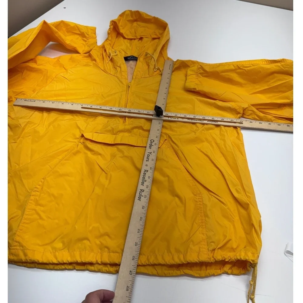 Woolrich Windbreaker‎ Mens Large Yellow Vintage Gorpcore Outdoor Rain Jacket